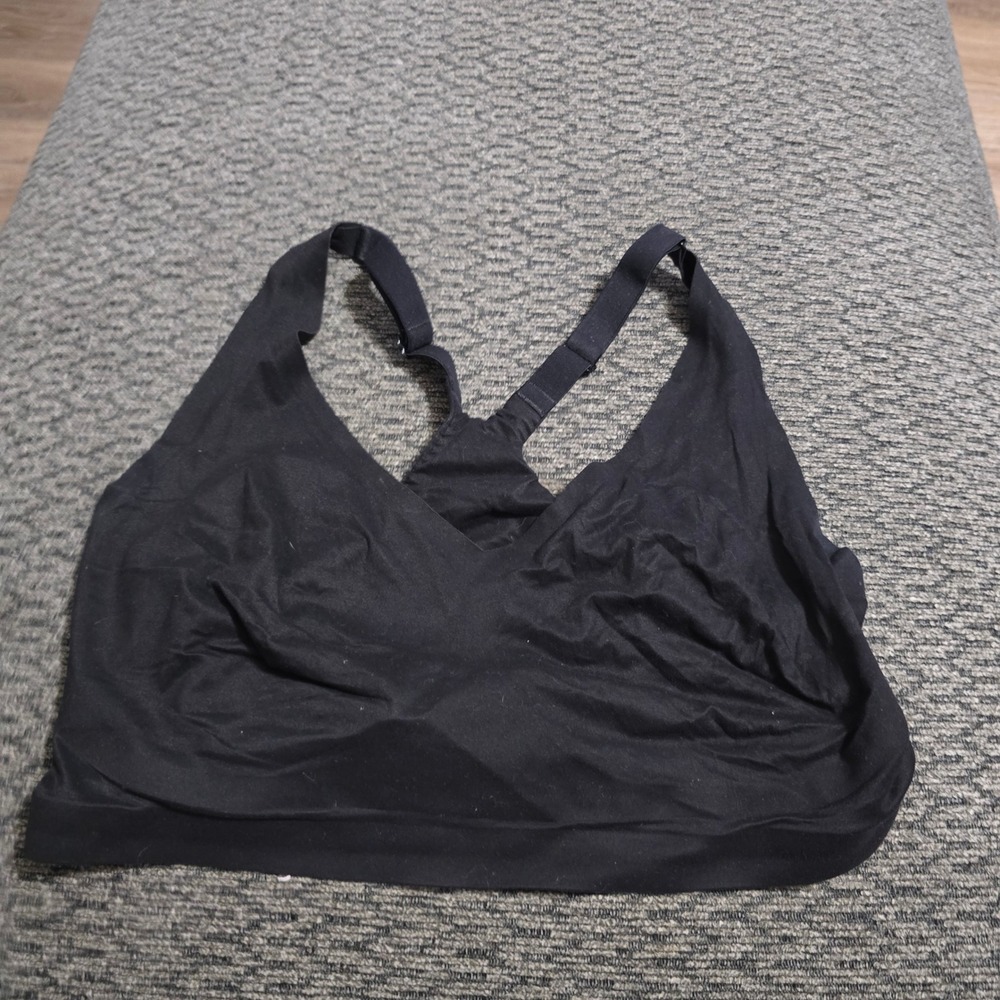 Soma Enbliss Racerback Bralette Womens XL Black Wireless Seamless Bra